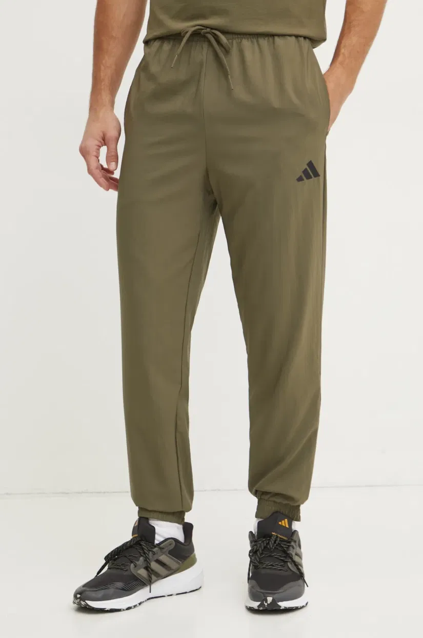 adidas pantaloni de trening M STANFRD E PT culoarea verde, uni, JF1102