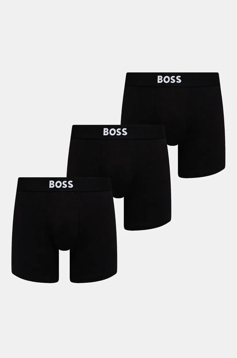 BOSS boxeri 3-pack BOSS One barbati, culoarea negru, 50544272