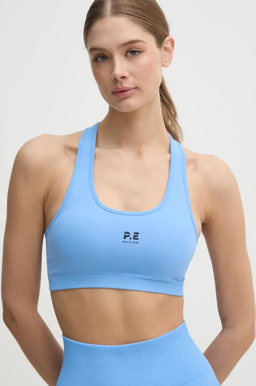 P.E Nation sutien sport Restore Seamless culoarea rosu, neted, 243C293