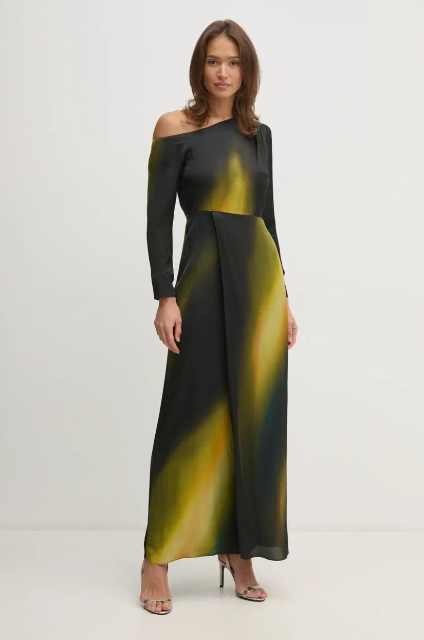 Pedro del Hierro rochie culoarea verde, maxi, evazati, 3818456