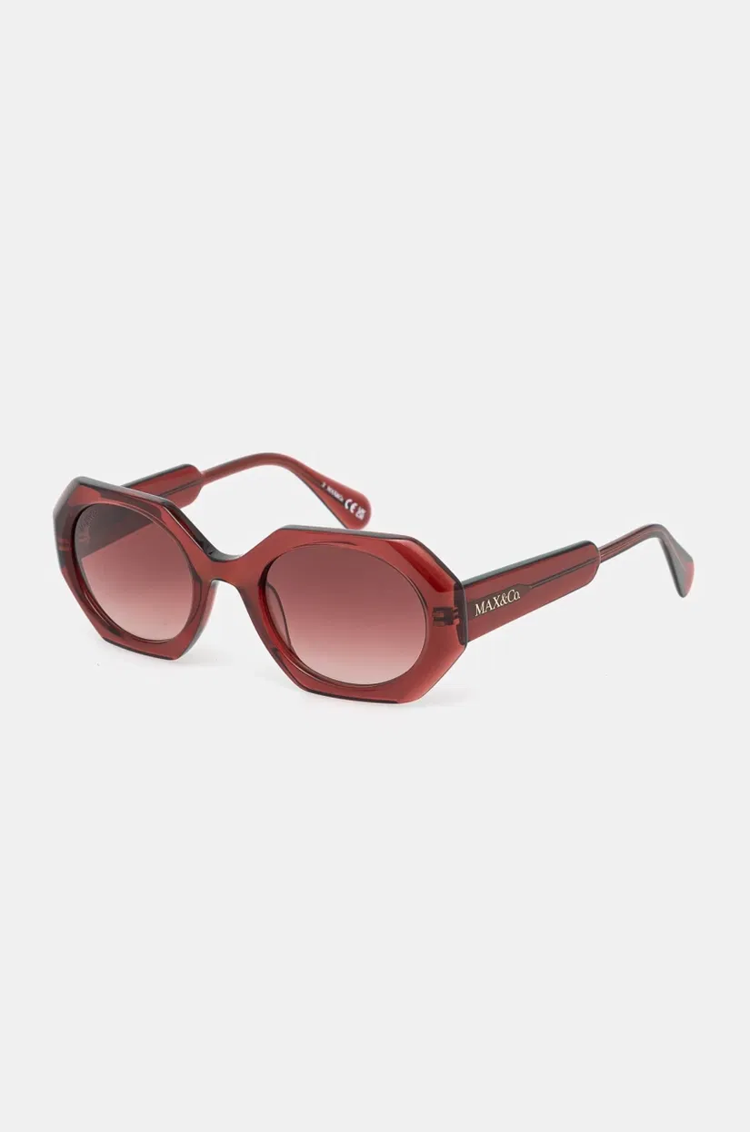 MAX&Co. ochelari de soare femei, culoarea bordo, 2518801023200