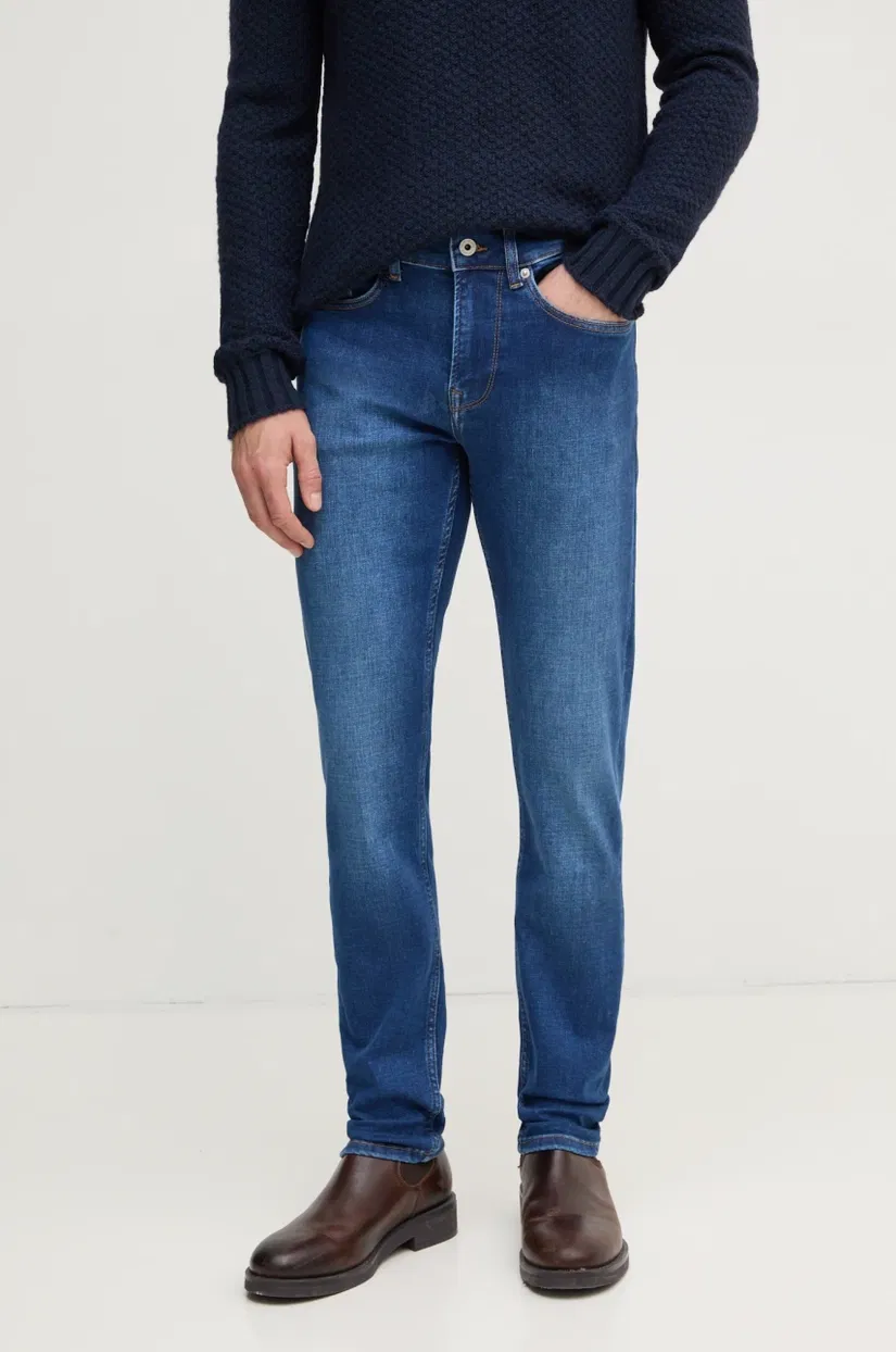 Pepe Jeans jeans SLIM JEANS HATCH bărbați, culoarea bleumarin, PM207388HX4