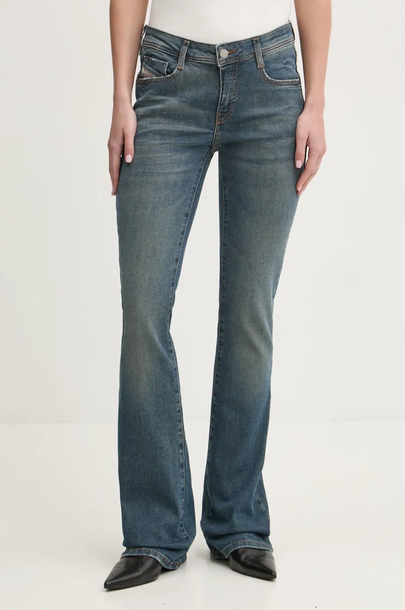 Diesel jeans 1969 D-EBBEY L.32 TROUSERS femei high waist, A11003.0BMBT