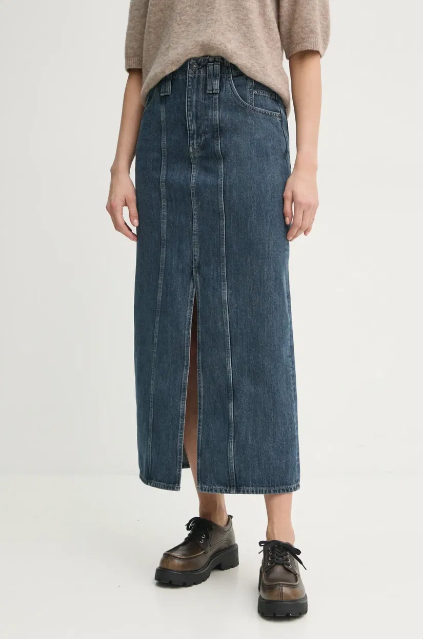 G-Star Raw fustă din denim maxi, drept, D25289-D762