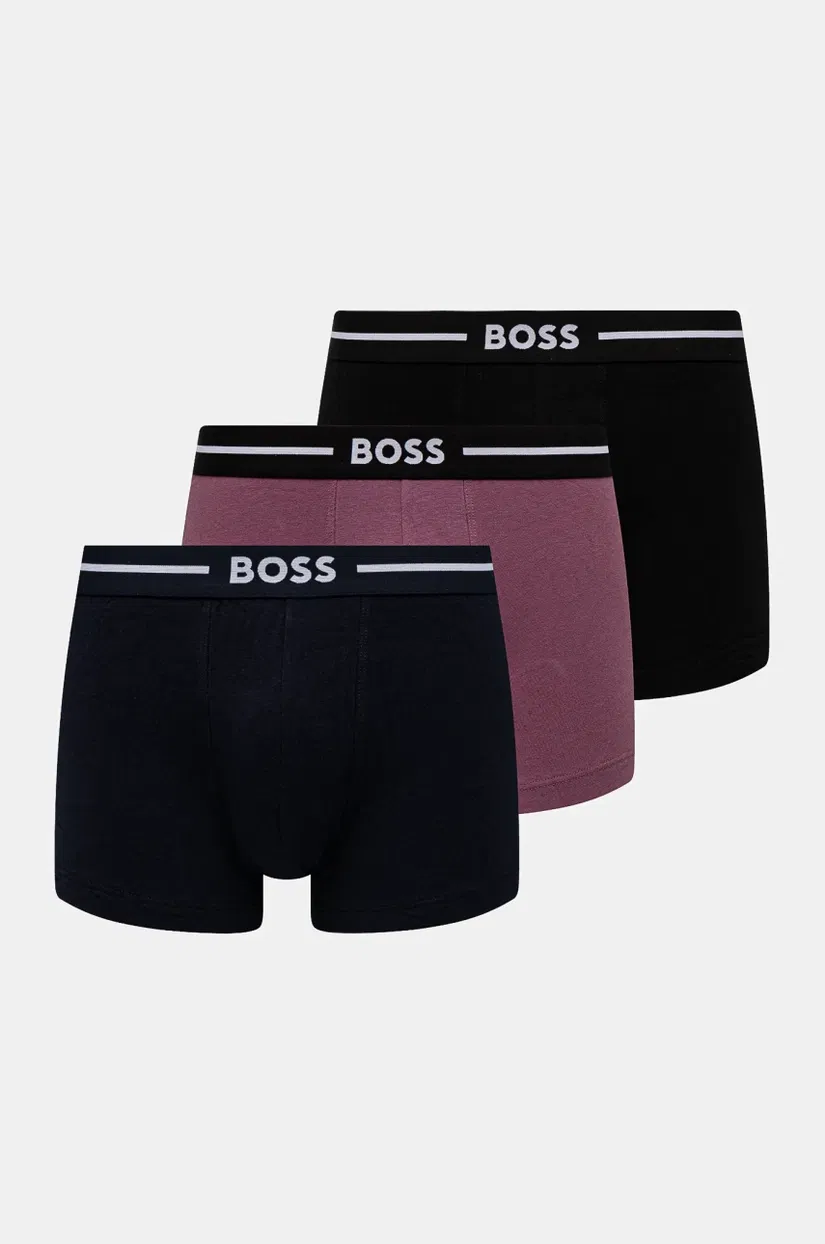 BOSS boxeri 3-pack bărbați, culoarea negru, 50532453