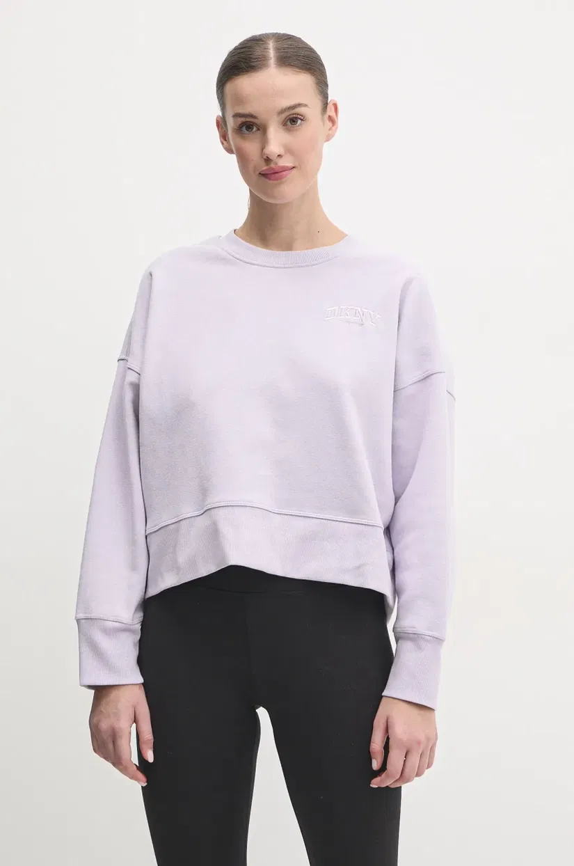 Dkny bluză femei, culoarea violet, uni, DP5T1144