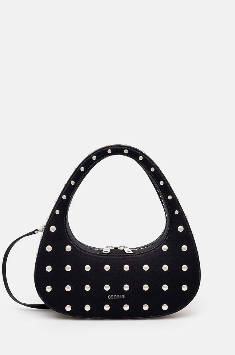 Coperni poseta Studded Crossbody Baguette Swipe Bag culoarea negru, COPBA60STF9003