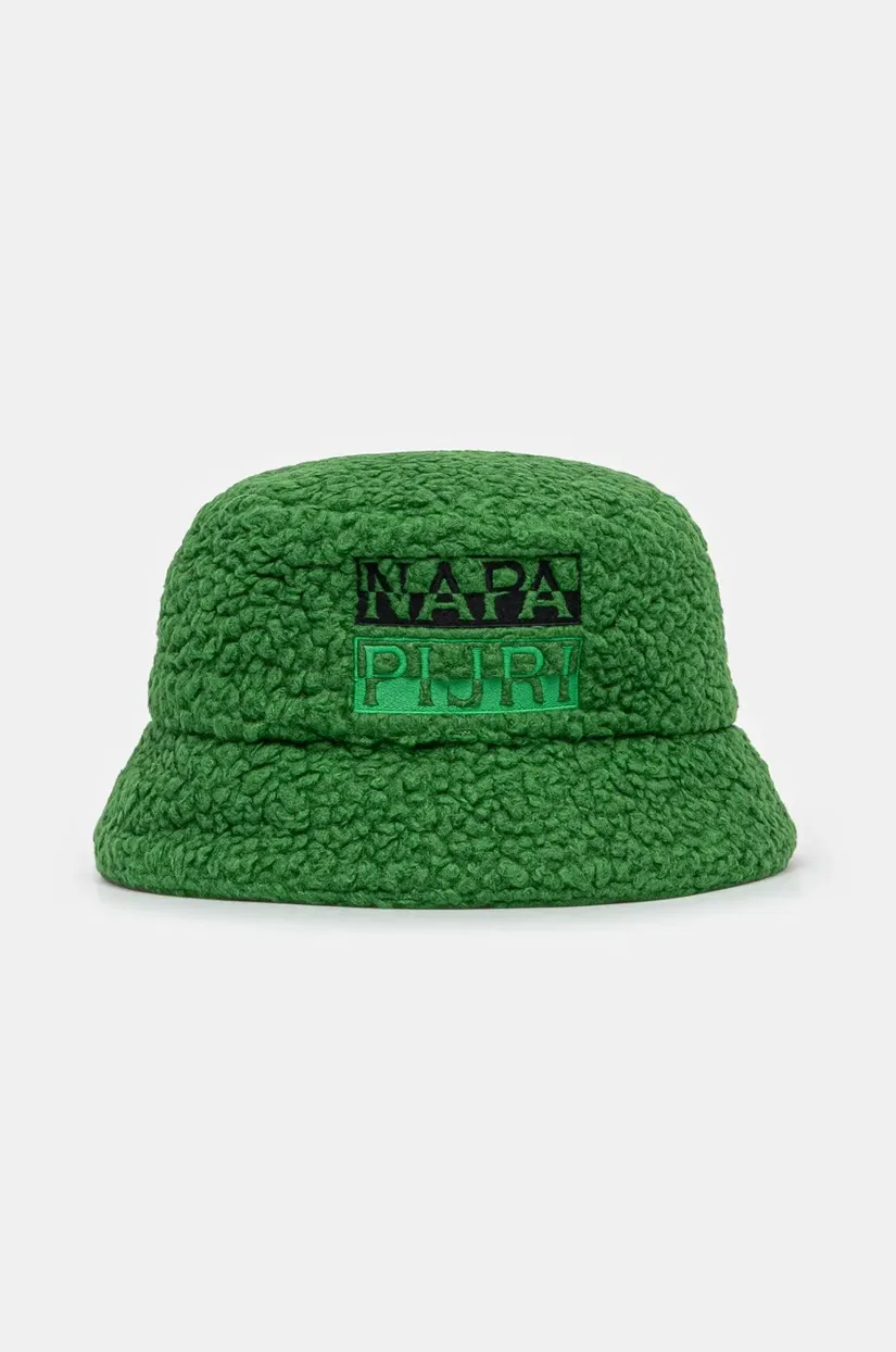 Napapijri palarie din amestec de lana F-Tosh Cap culoarea verde, NP0A4I84G1T1