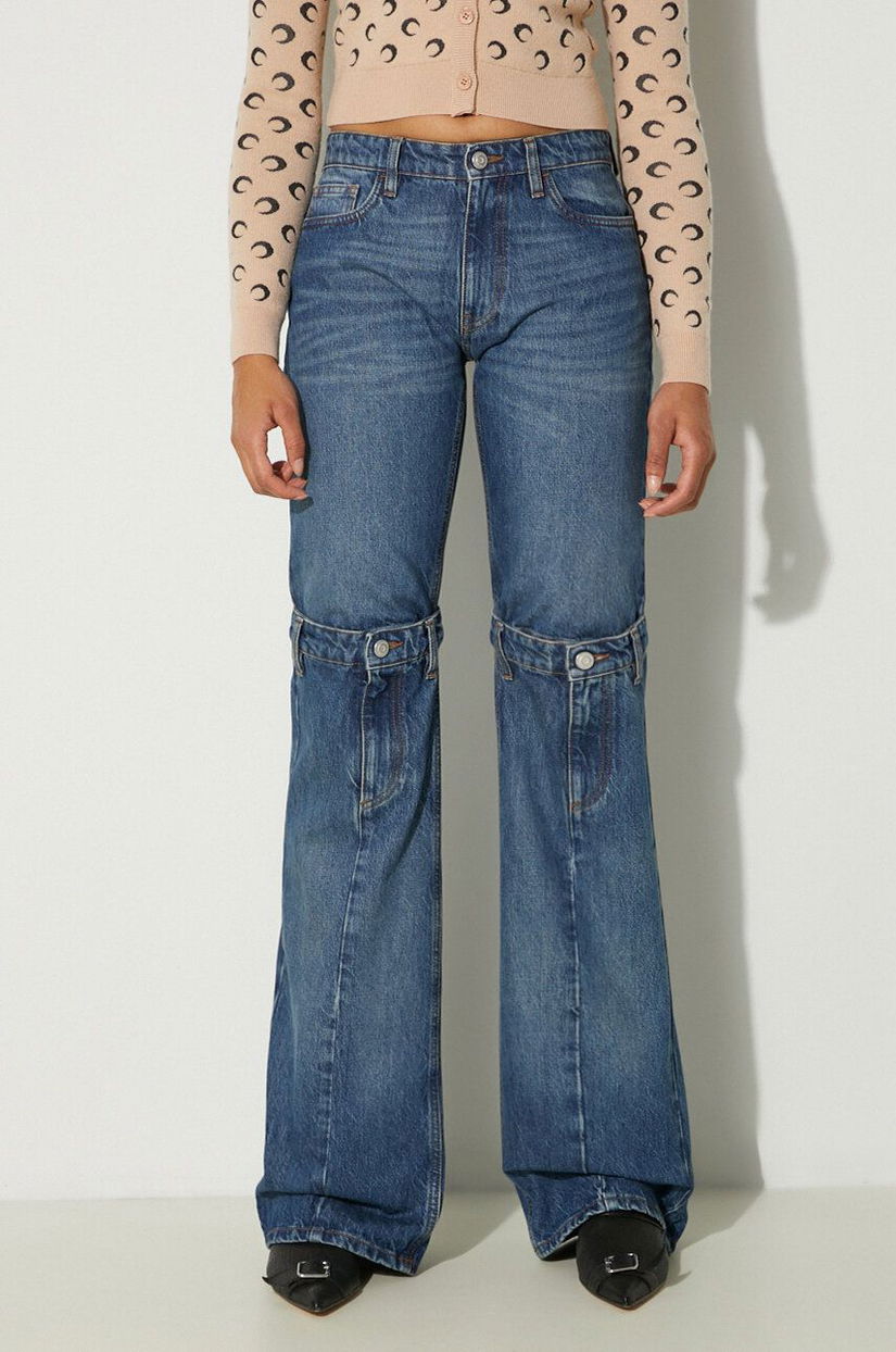 Coperni jeansi Open Knee Jeans femei high waist, COPP55252