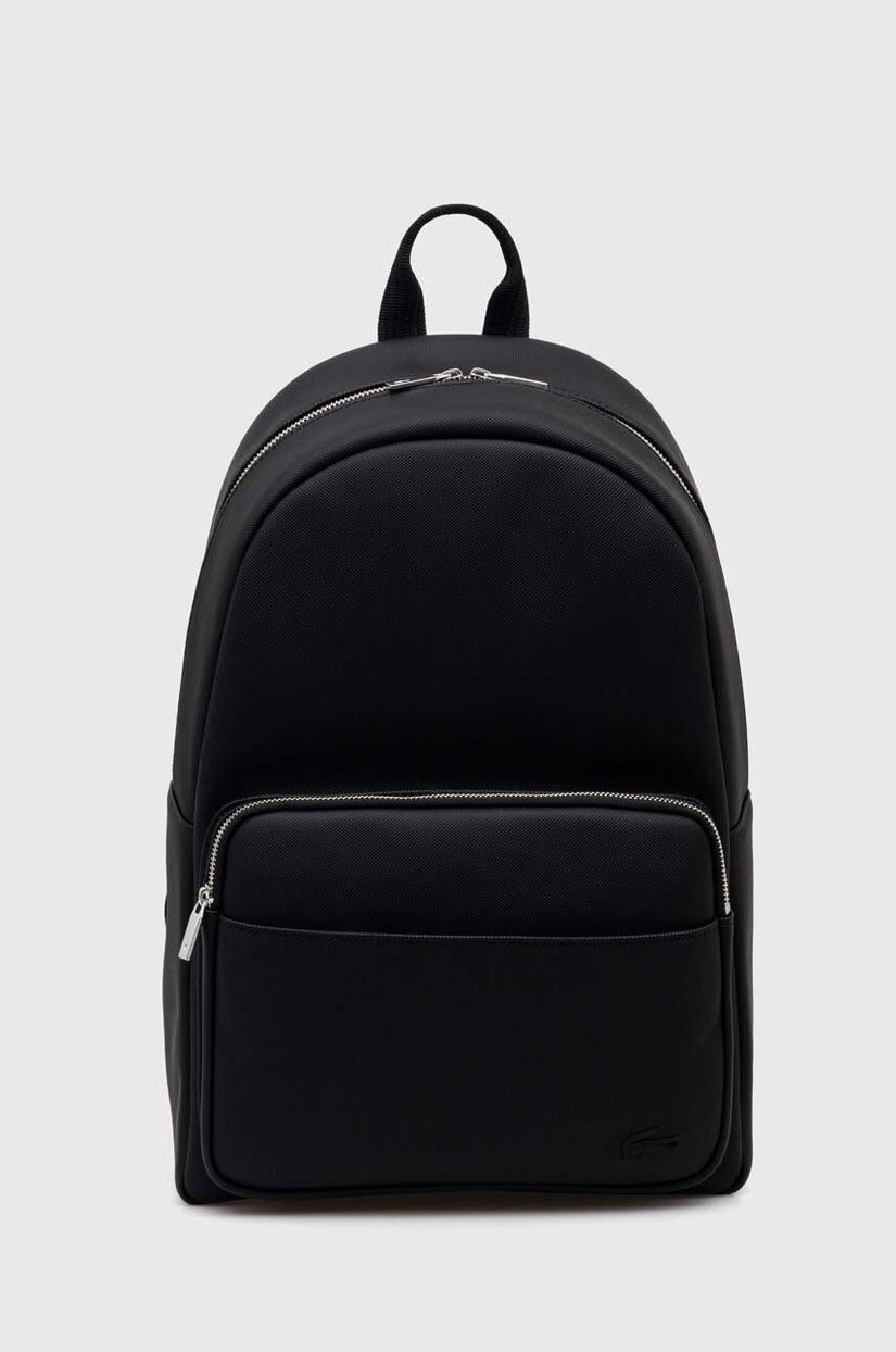 Lacoste rucsac culoarea negru, mare, neted