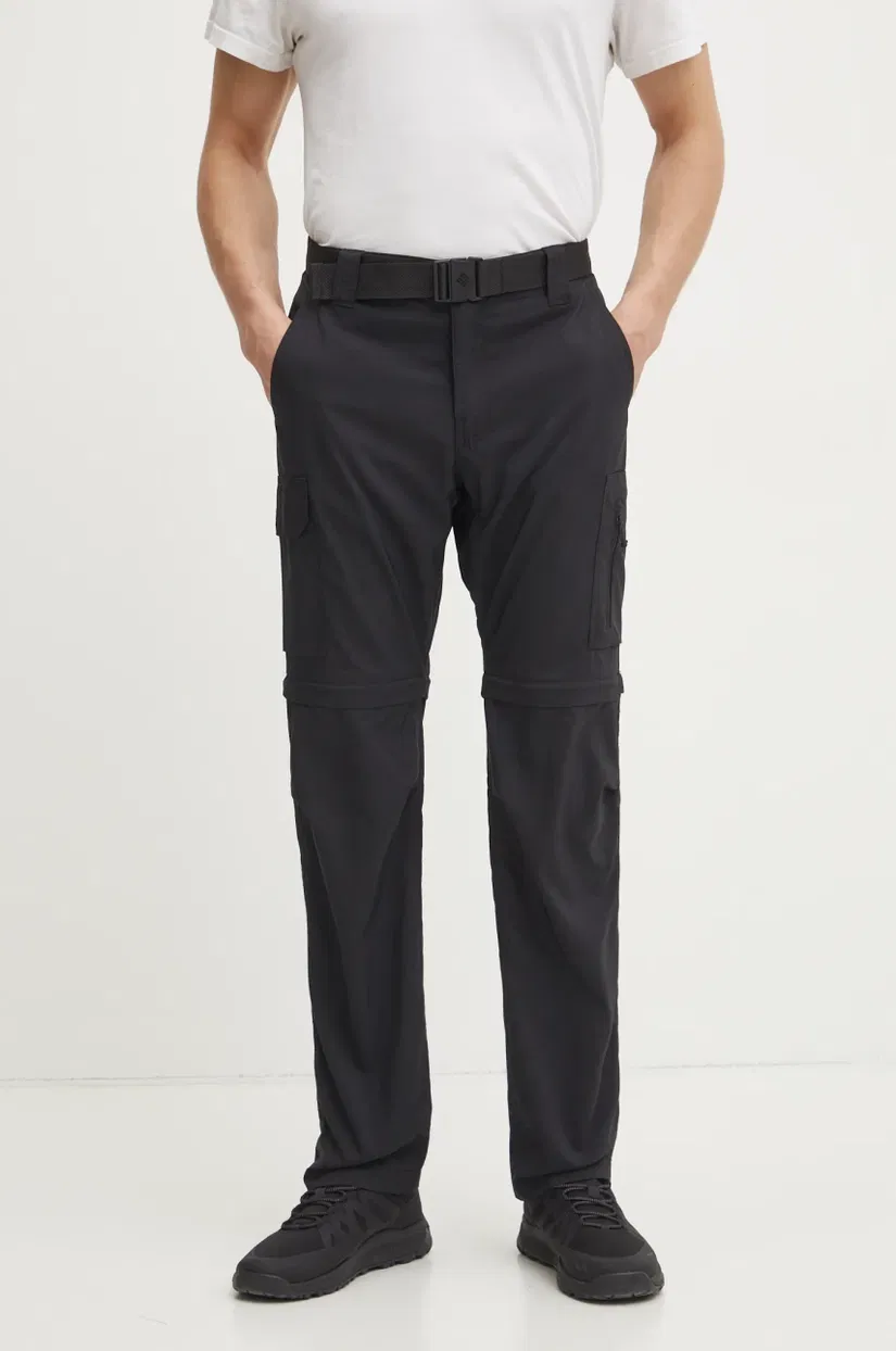 Columbia pantaloni Silver Ridge Utility bărbați, culoarea negru, 2012962