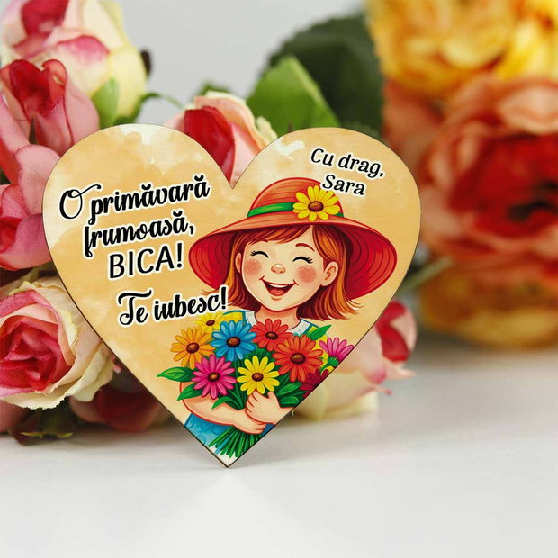 Martisor cu magnet pentru mamaia