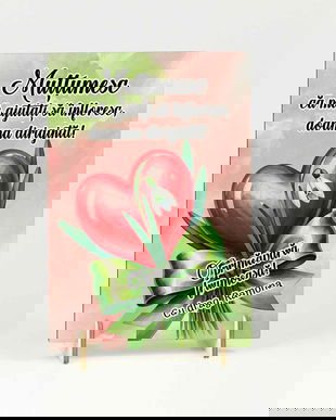 Felicitare lemn cadou pentru doamna diriginta, 8 martie