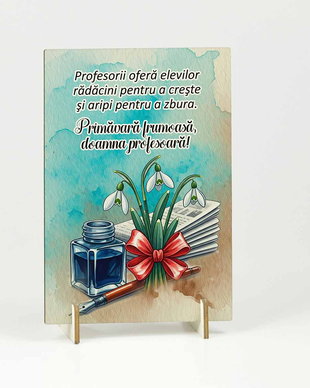 Cadou personalizat profesoara diriginta, 8 martie