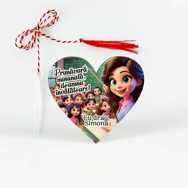 Martisor personalizat învăţătoare