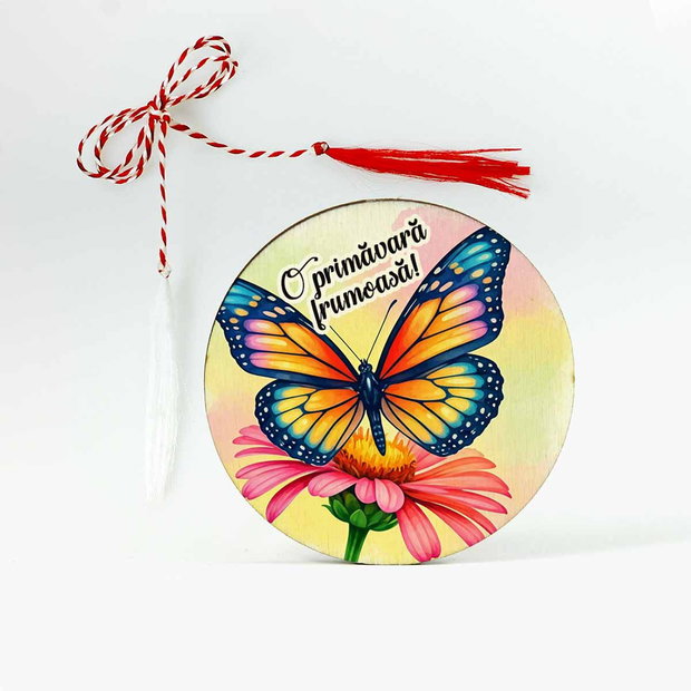 Mărţişor personalizat cu fluturaş