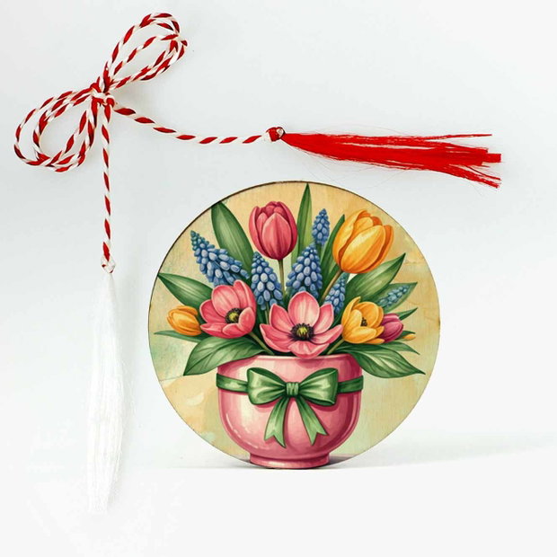 Martisor cu flori, lalele