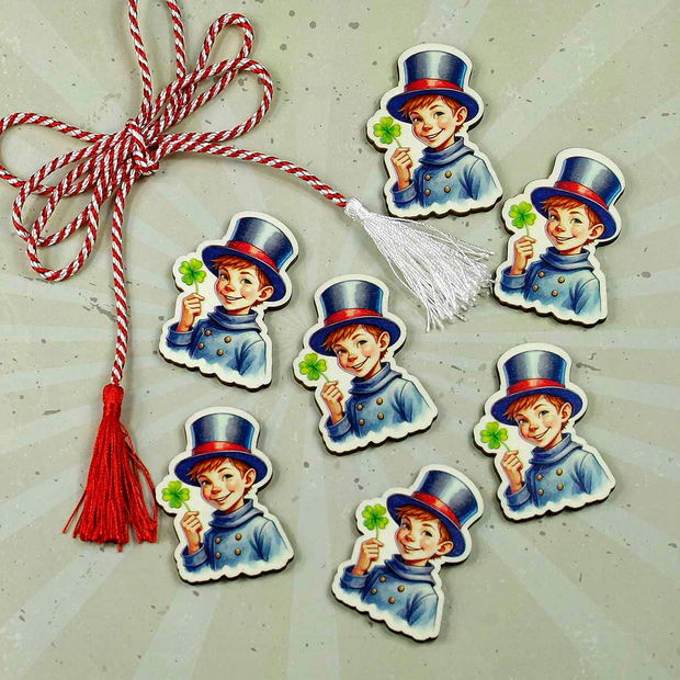 Martisor cosar norocos cu trifoi