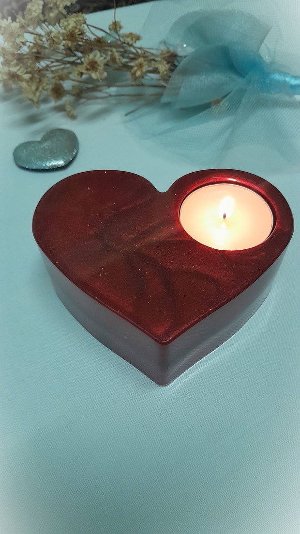Deep red - suport pentru lumânare