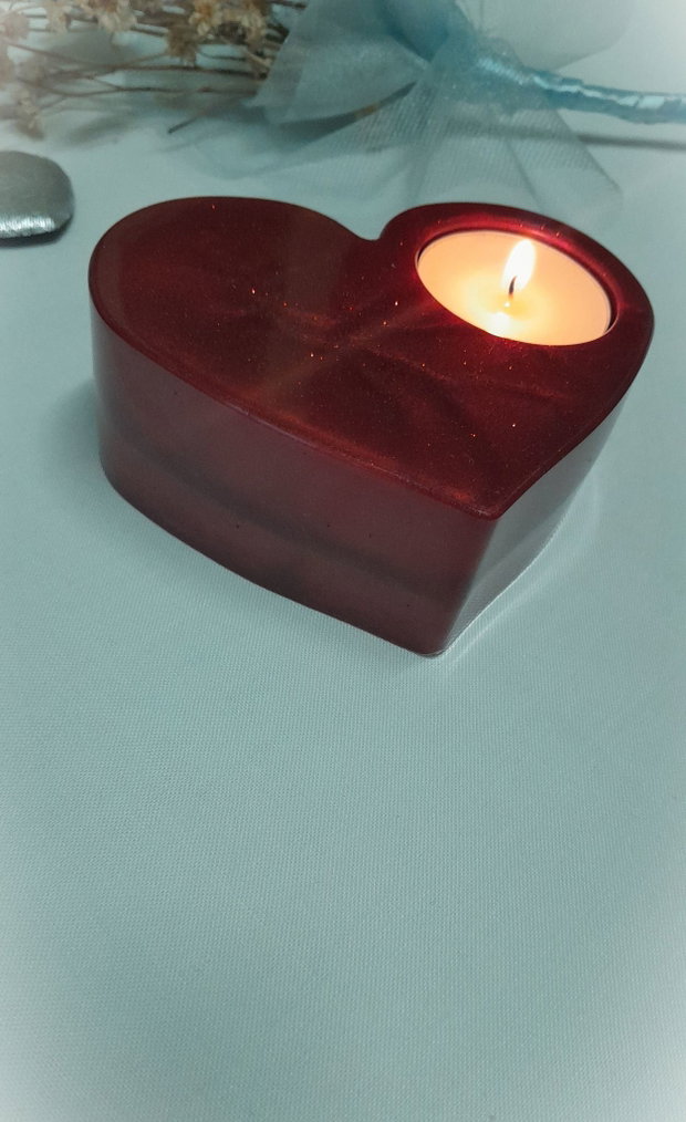 Deep red - suport pentru lumânare