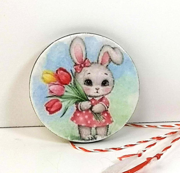Martisor cu iepuras pentru copii