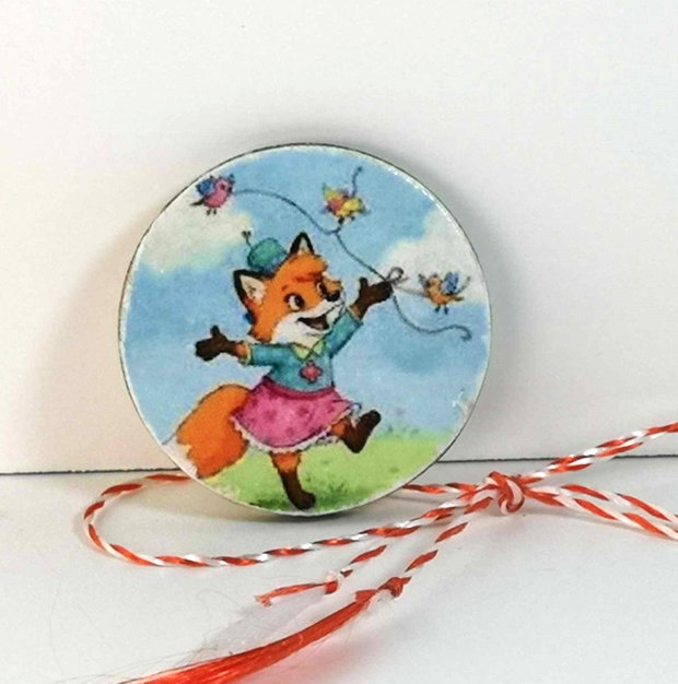 Martisor cu vulpita, pentru copii