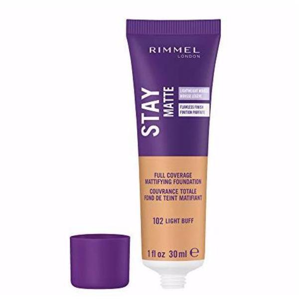 Fond de ten, Rimmel Stay Matte Foundation, 102 Light Buff, 30 ml