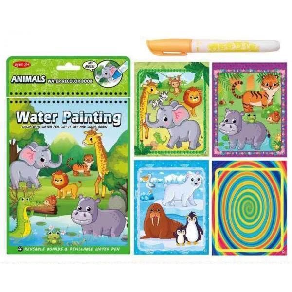 Carte de colorat Jungla Water Magic