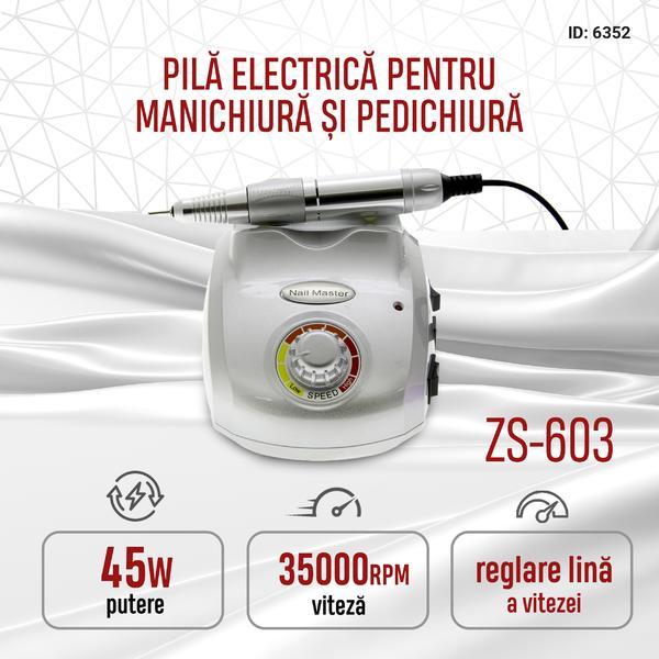 Freza electrica ZS-603 45W 35000 rpm, Silver