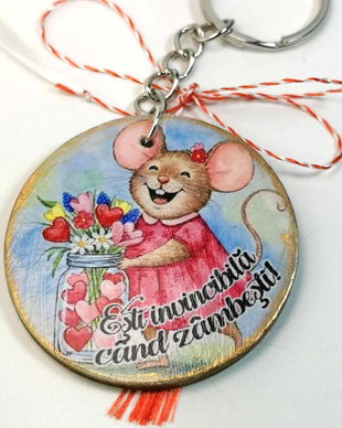 Breloc personalizat - martisor