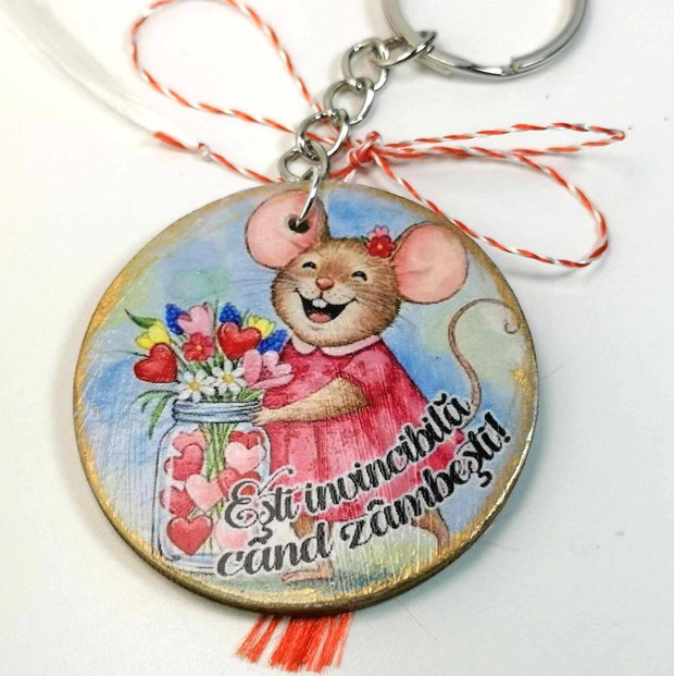 Breloc personalizat - martisor
