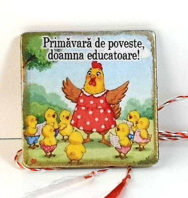 Martisor personalizat educatoare/ invatatoare