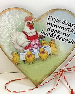 Martisor personalizat bucatareasa