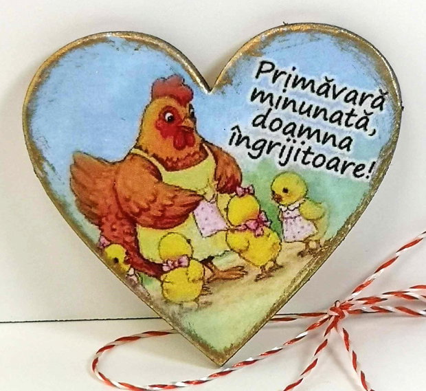 Martisor personalizat ingrijitoare