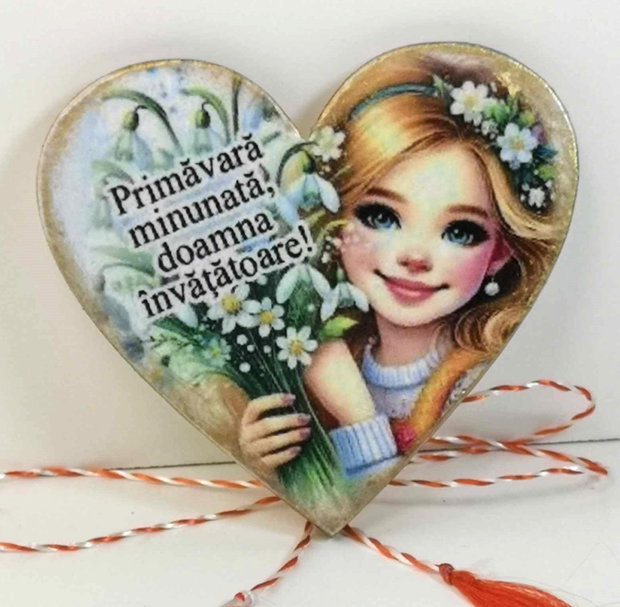 Martisor personalizat educatoare invatatoare