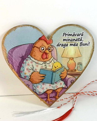 Magnet personalizat pentru bunica, mamaia - martisor