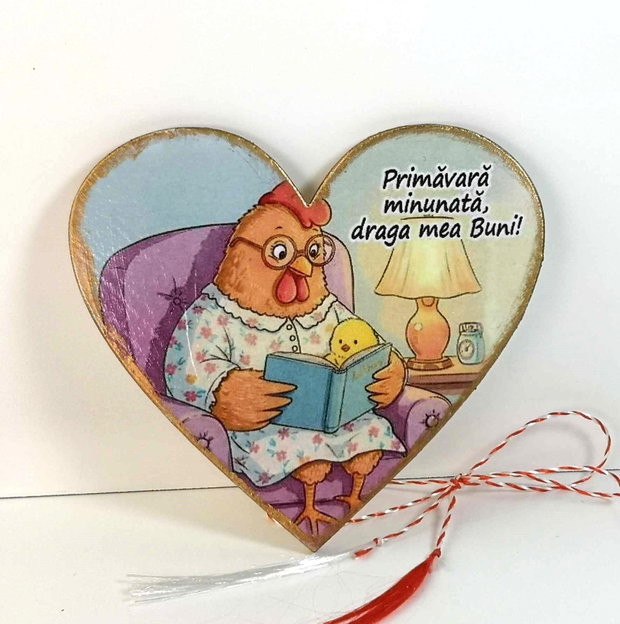 Magnet personalizat pentru bunica, mamaia - martisor