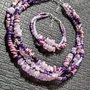 Set argint pietre semipretioase mix colier X3 bratara X2 boho chic trendy cadou - Transport gratuit