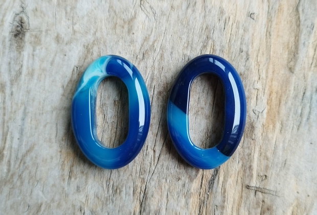 Agate mari, 33x23 mm