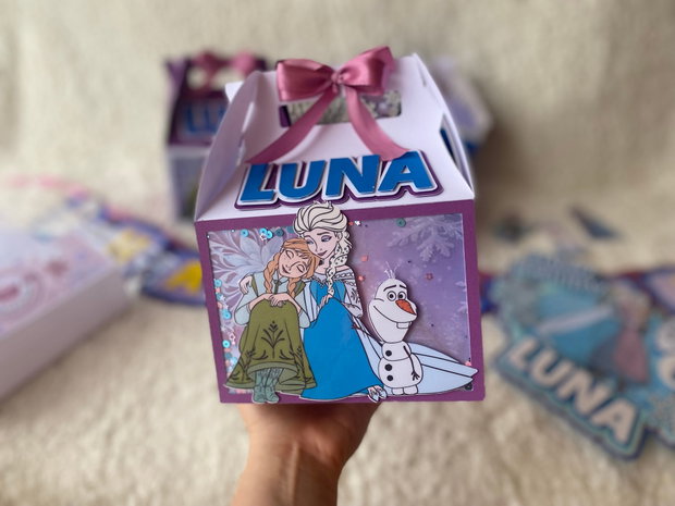 Cutie Cadou Personalizată pentru Petrecere Tematica Frozen