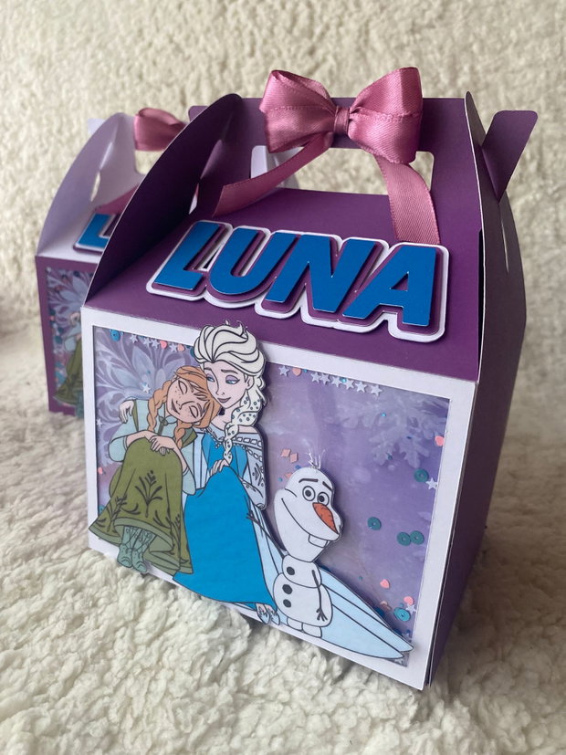 Cutie Cadou Personalizată pentru Petrecere Tematica Frozen