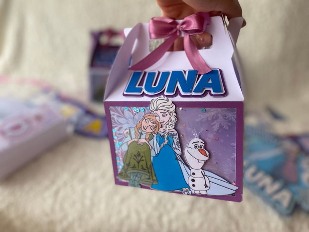 Cutie Cadou Personalizată pentru Petrecere Tematica Frozen