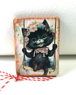 Martisor cu pisicuta neagra