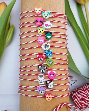 Martisor copii bratara animale, martisor animalute, bratara copii, martisor animalute