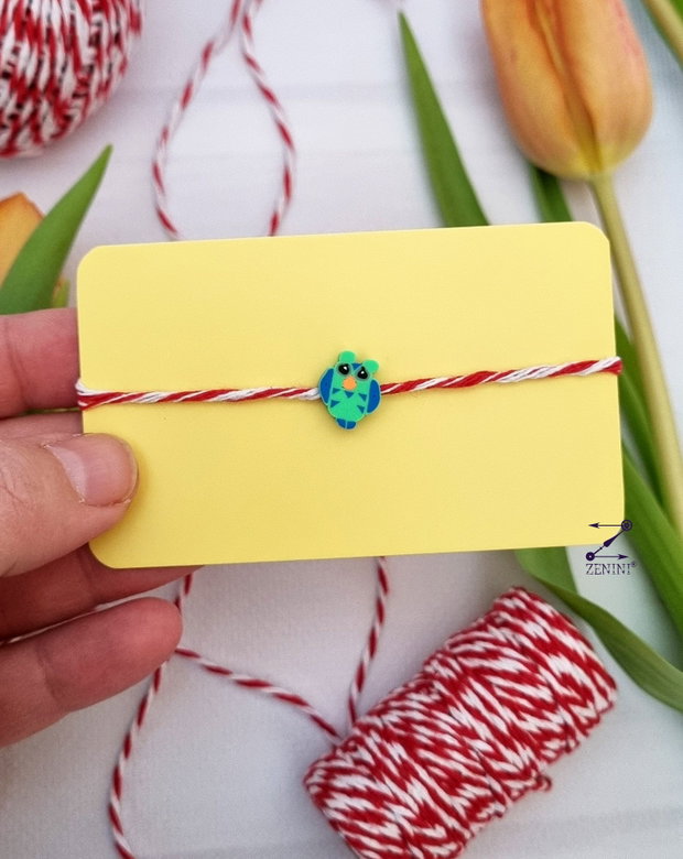 Martisor copii bratara bufnita, martisor bufnita, bratara copii, martisor bufnita