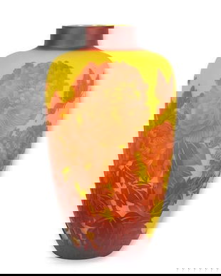 Dalie-vaza din sticla Cameo