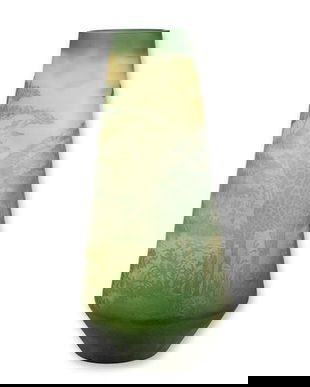 Girafa in savana-vaza din sticla Cameo