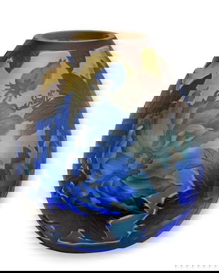 Bujor-vaza din sticla Cameo