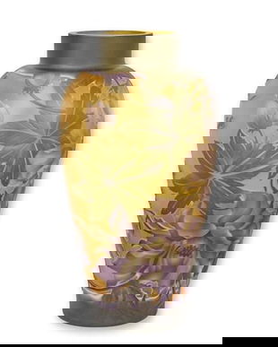 Bujor-vaza din sticla Cameo