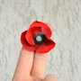 Macul rosu- Brosa martisor